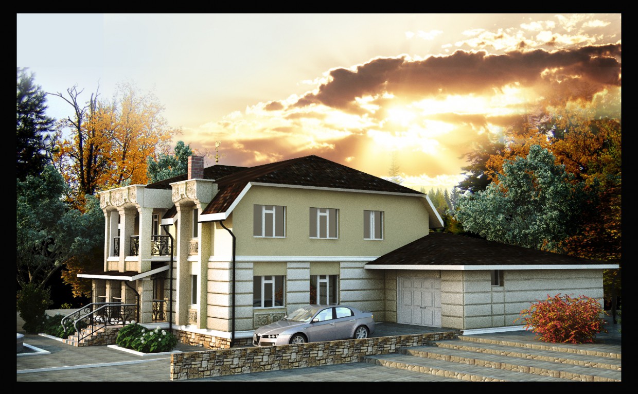 Edificio de viviendas en Feguren imagen de Edificio de viviendas en Feguren en 3d max vray
