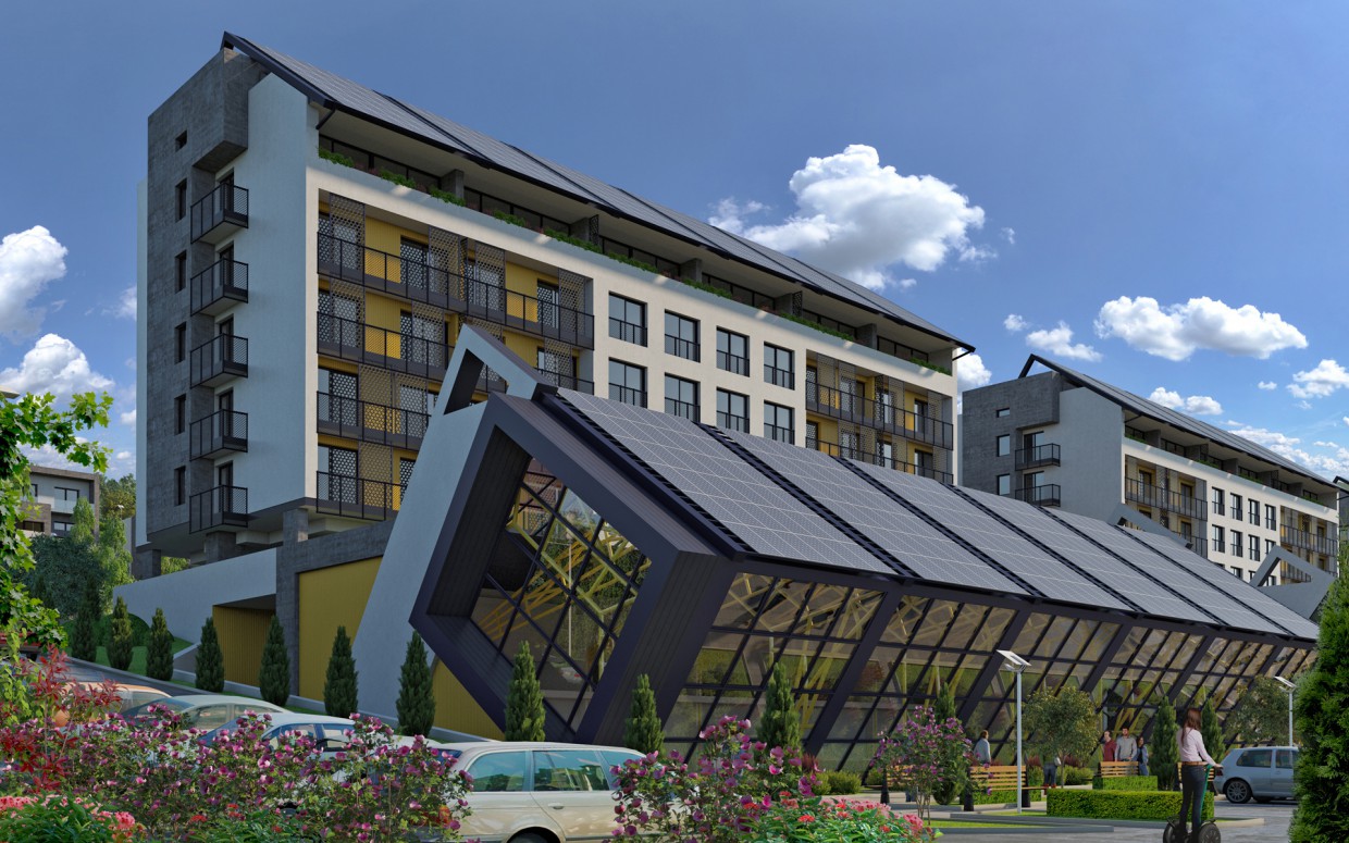 Residential complex "DAVIS" Sports Centre. Townhouses. Residential complex "DAVIS" Sports Centre. Townhouses. in 3d max corona render image