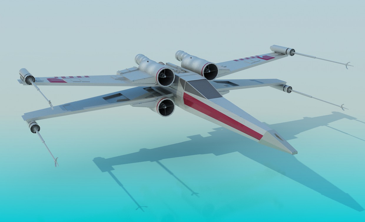 T-65T X-Wing (Star Wars) imagen de T-65T X-Wing (Star Wars) en 3d max vray