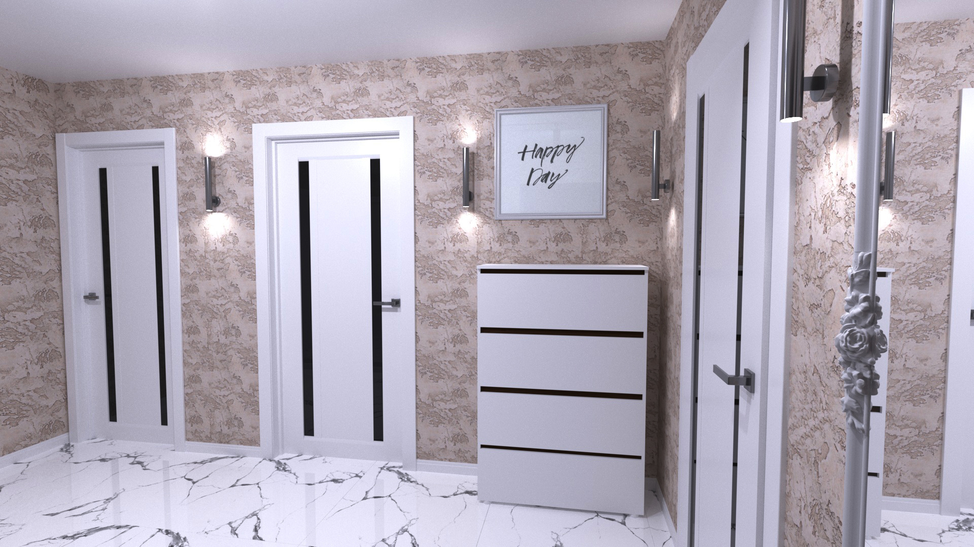 Couloir Happy Day dans 3d max vray 3.0 image