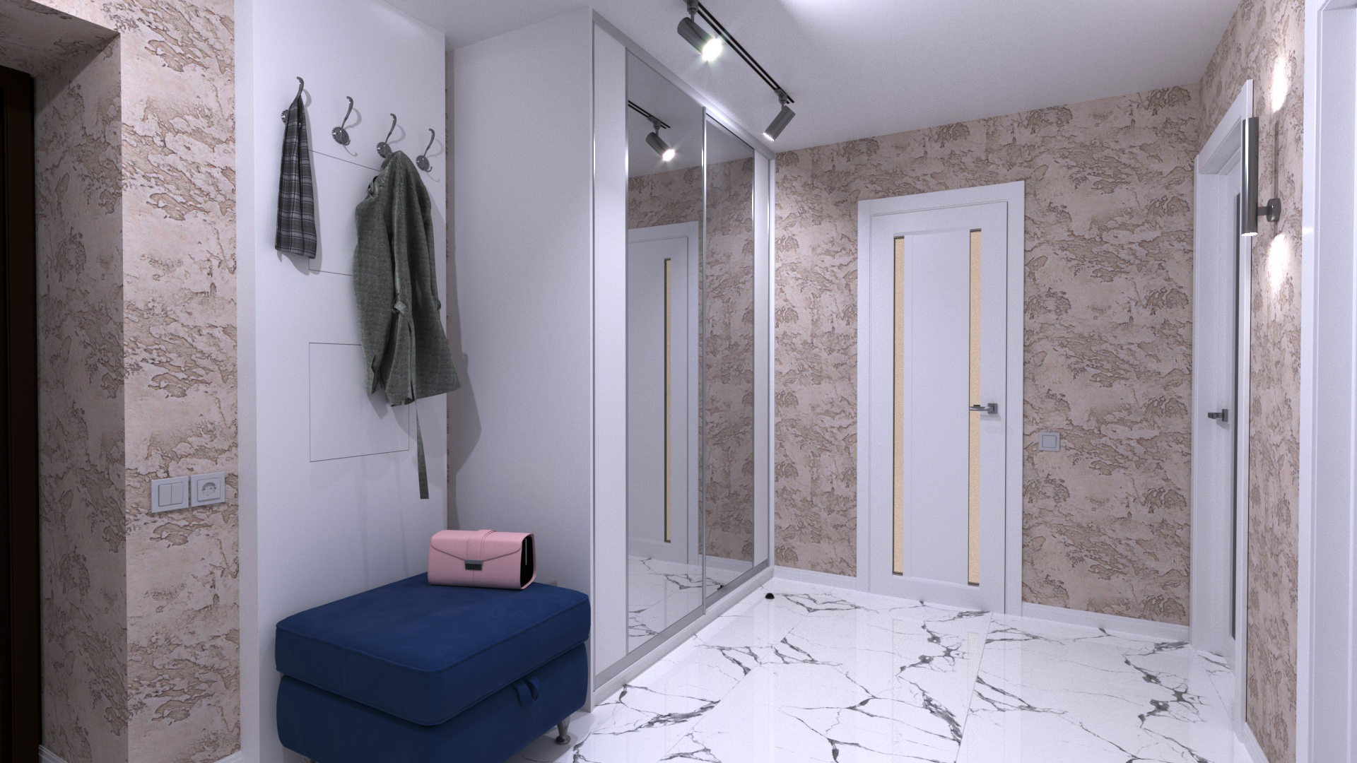 Hallway Happy Day in 3d max vray 3.0 image