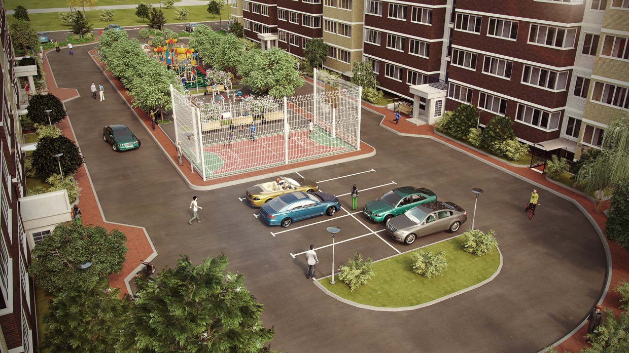 HOUSING COOPERATIVE "Family" HOUSING COOPERATIVE "Family" in 3d max corona render image
