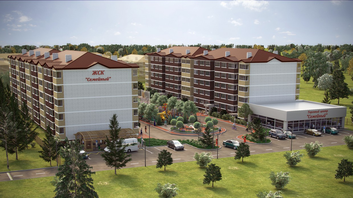 HOUSING COOPERATIVE "Family" HOUSING COOPERATIVE "Family" in 3d max corona render image