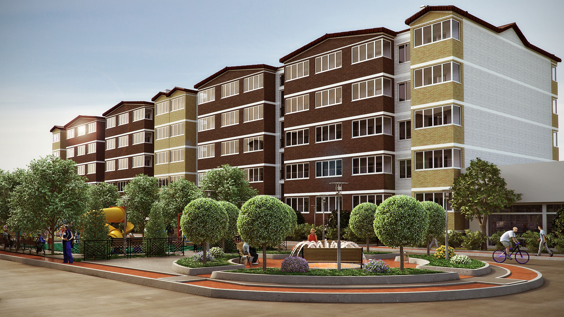 3d visualization HOUSING COOPERATIVE "Family"