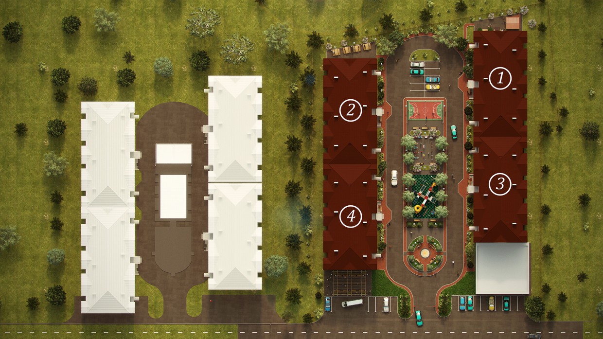 HOUSING COOPERATIVE "Family" HOUSING COOPERATIVE "Family" in 3d max corona render image