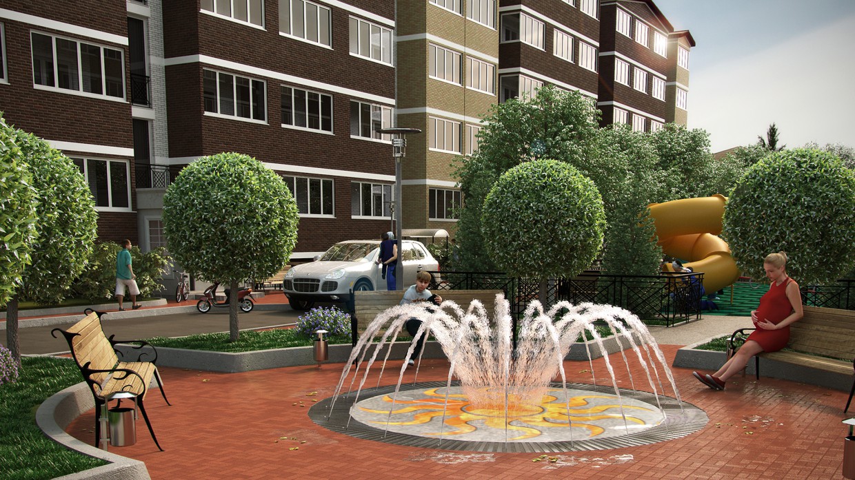 HOUSING COOPERATIVE "Family" HOUSING COOPERATIVE "Family" in 3d max corona render image