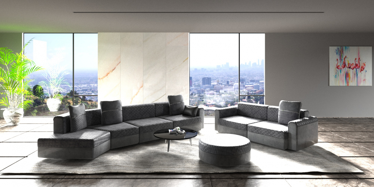 Interior in Los angeles Interior in Los angeles in 3d max corona render image