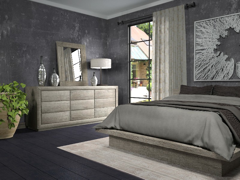 Bedroom with Reclaimed Russian Oak from RH Bedroom with Reclaimed Russian Oak from RH in 3d max vray 2.5 image