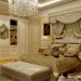 Baroque शैली बेडरूम 3d max vray में प्रस्तुत छवि