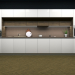 Прямая кухня в 3d max corona render изображение