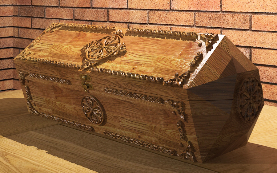 Casket in 3d max vray 3.0 image