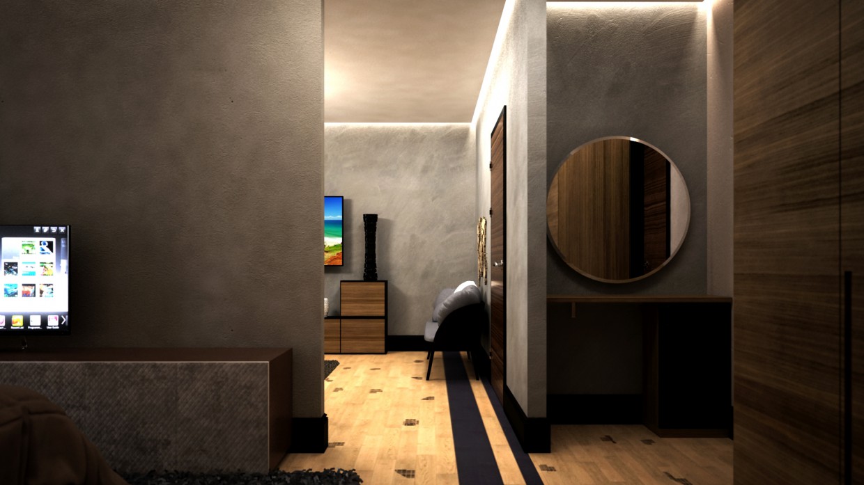 hotel in 3d max vray image