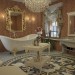 bathroom in the Empire style. 3Ds Max / Vray