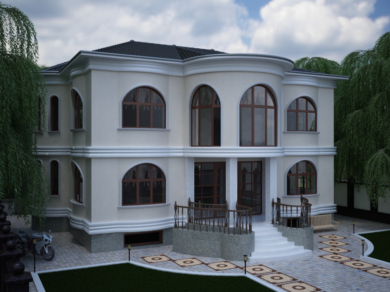 Ранок в 3d max vray зображення