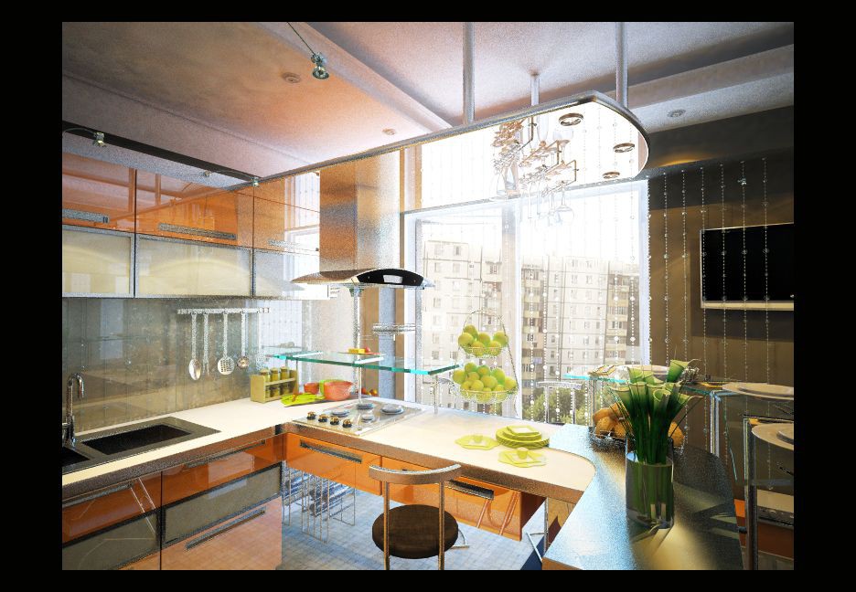 imagen de Cocina en 3d max vray