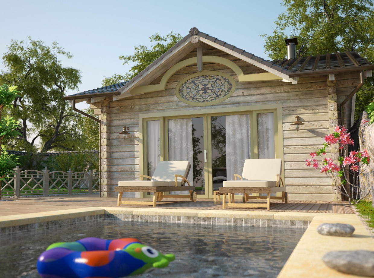 Vasca da bagno in 3d max vray immagine