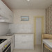 The apartment is 30 square meters in 3d max vray image