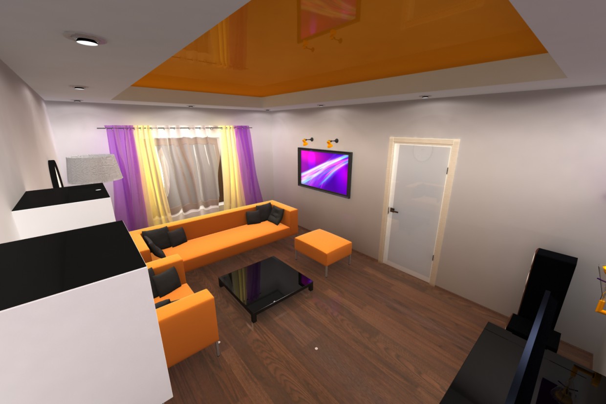 Living room Living room in 3d max vray image