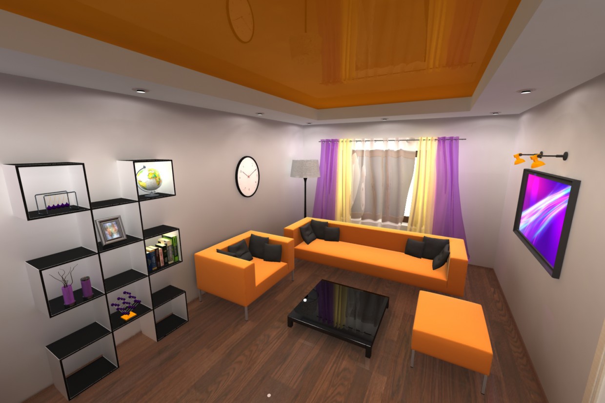 Living room Living room in 3d max vray image