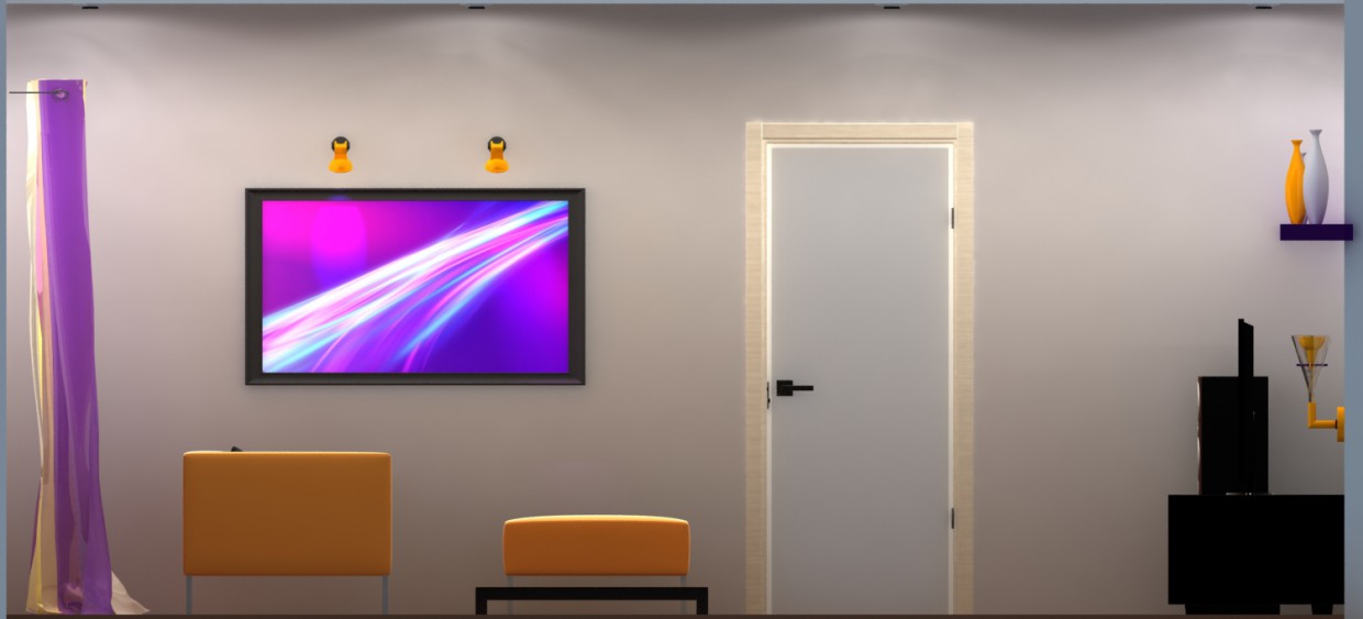 Living room Living room in 3d max vray image
