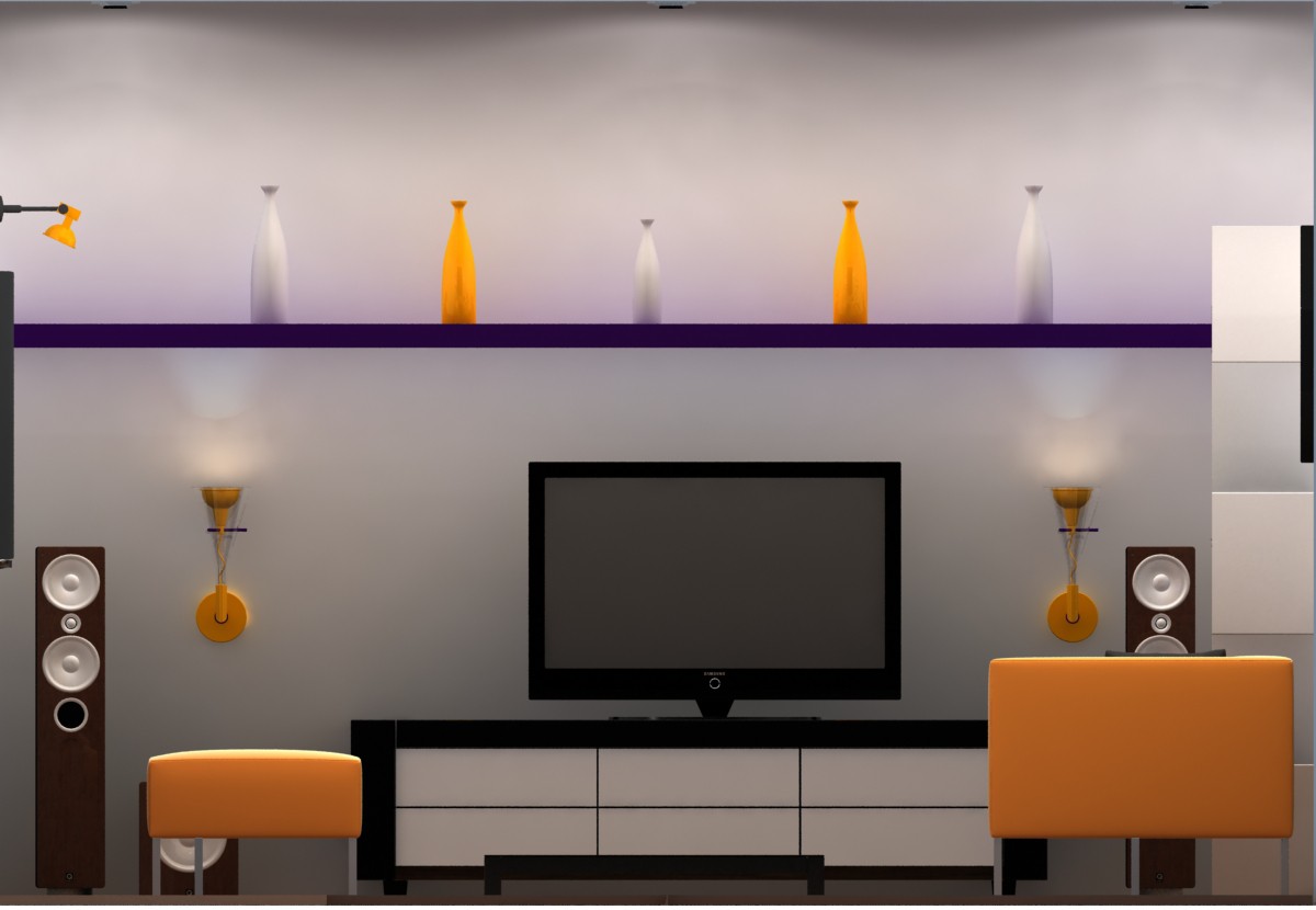 Living room Living room in 3d max vray image
