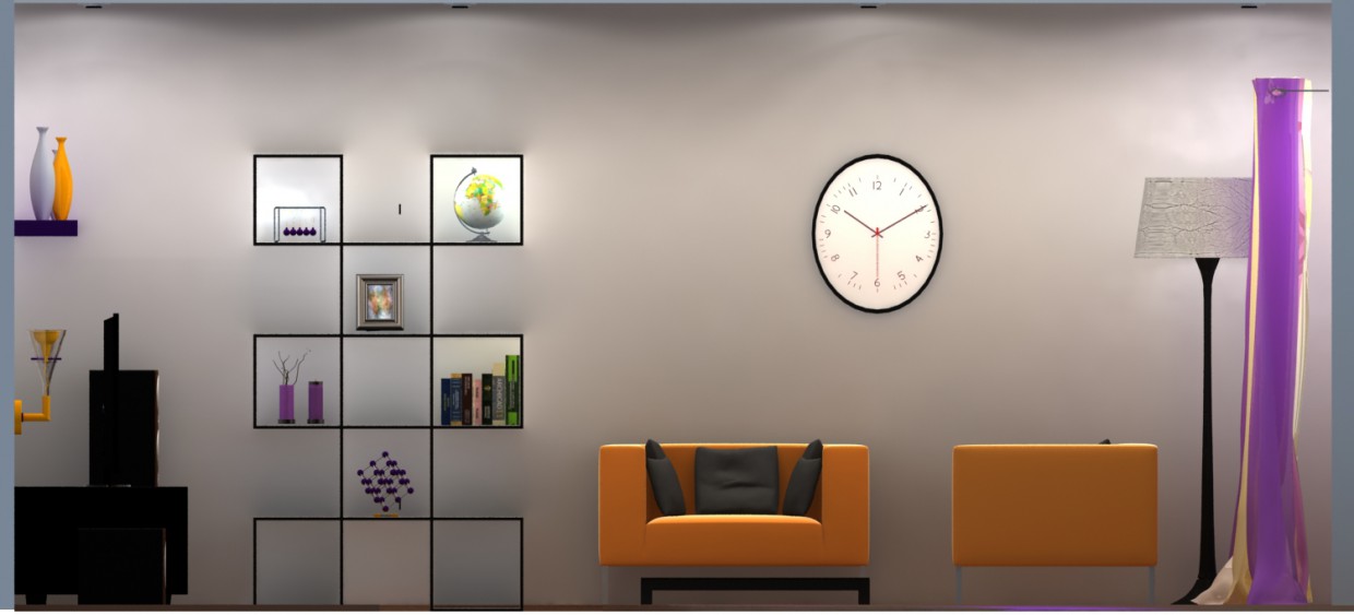 Living room Living room in 3d max vray image