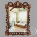 Mirror in wooden frame in 3d max vray 2.5 image