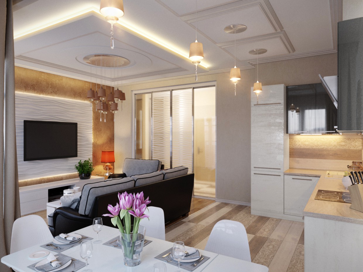 Cocina moderna imagen de Cocina moderna en 3d max corona render