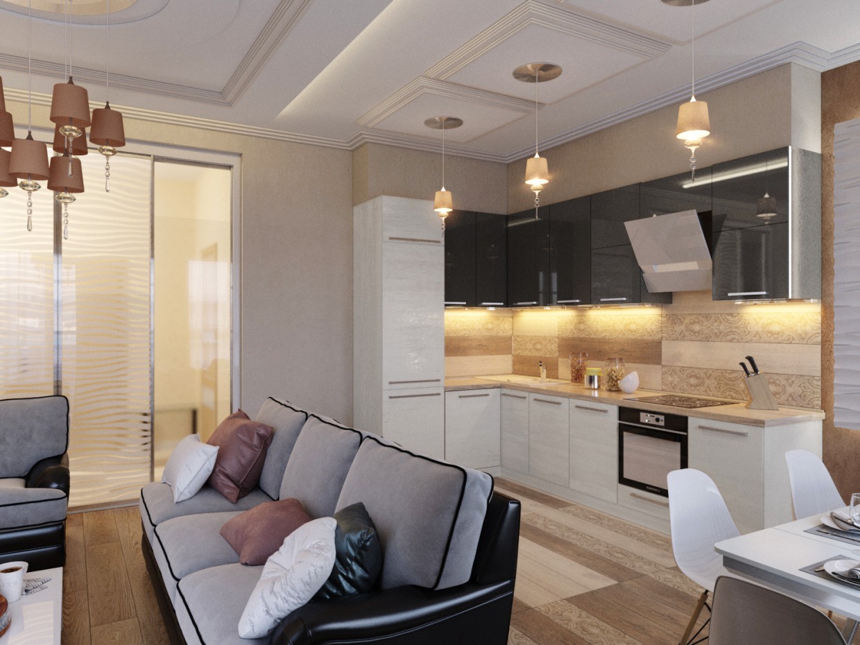 Cocina moderna imagen de Cocina moderna en 3d max corona render