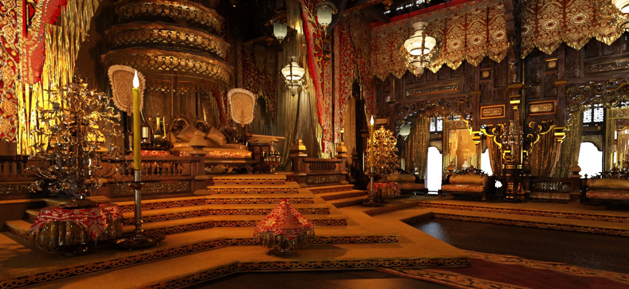 Malacca sultanate palace 1477 Malacca sultanate palace 1477 in 3d max vray 2.5 image