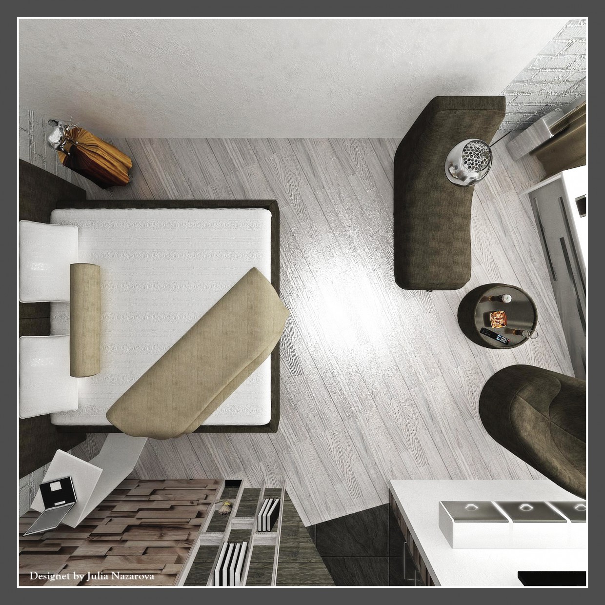 Bedroom + sitting area Bedroom + sitting area in 3d max vray 1.5 image