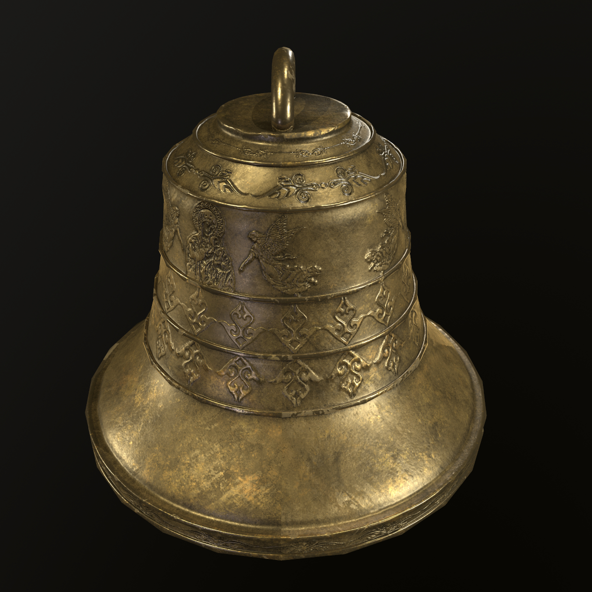 Church bell in 3d max Other image