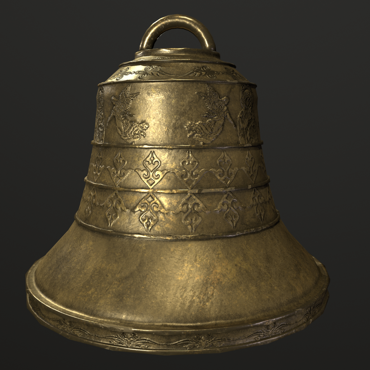 Church bell in 3d max Other image