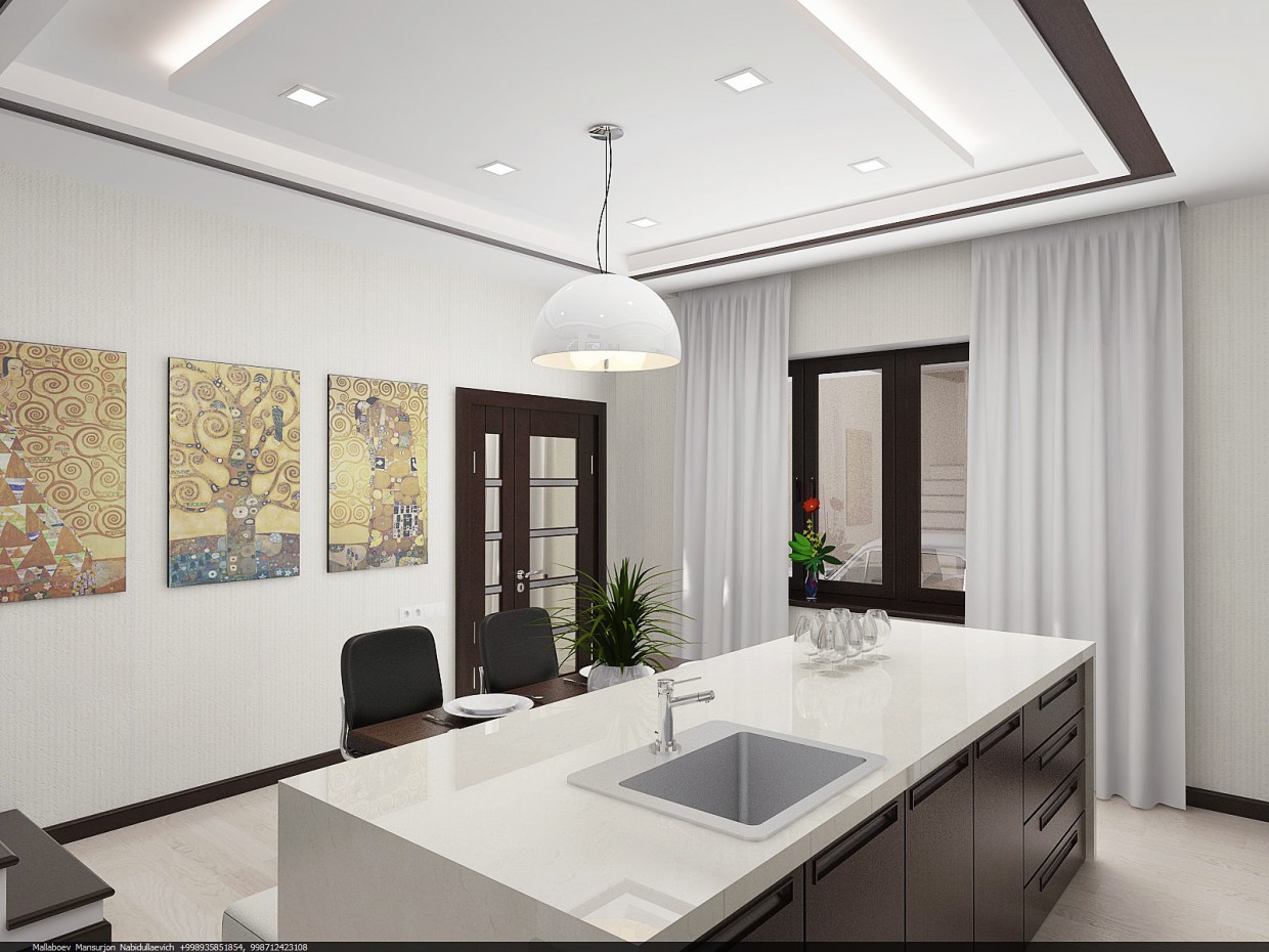 imagen de estudio de cocina en Otra cosa vray