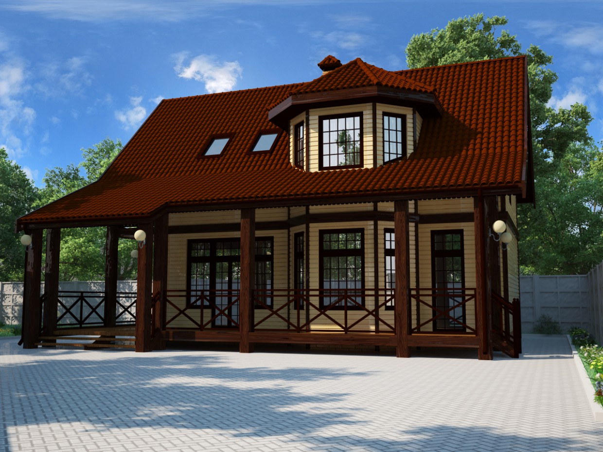 Casa de campo imagen de Casa de campo en 3d max vray