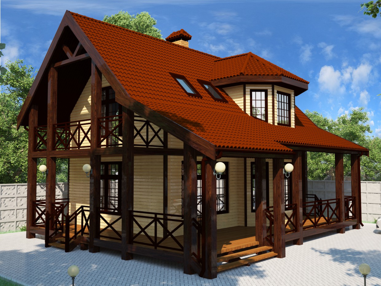 Casa de campo imagen de Casa de campo en 3d max vray