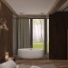 Guest house in ecological style in 3d max vray image