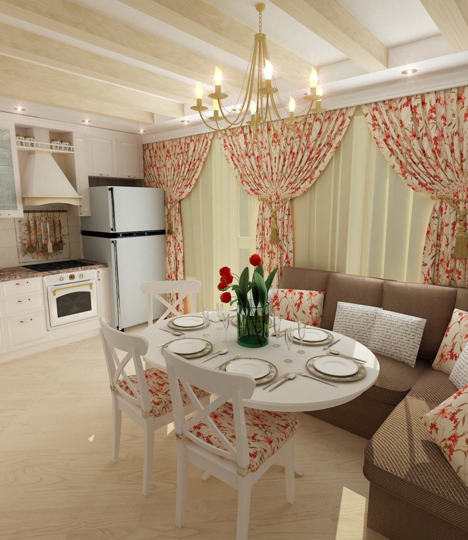 Kitchen with a hint of Provence Kitchen with a hint of Provence in 3d max vray image