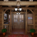 Entrance to the restaurant in Blender cycles render image