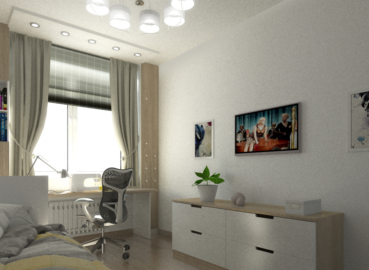 imagen de Dormitorio en 3d max vray 2.5