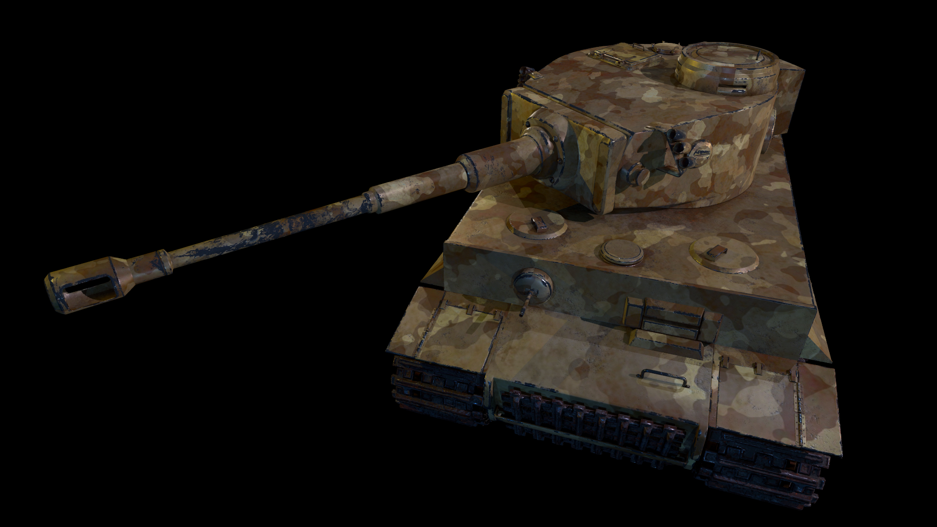 Tank Kaplan 1 in 3d max Other resim