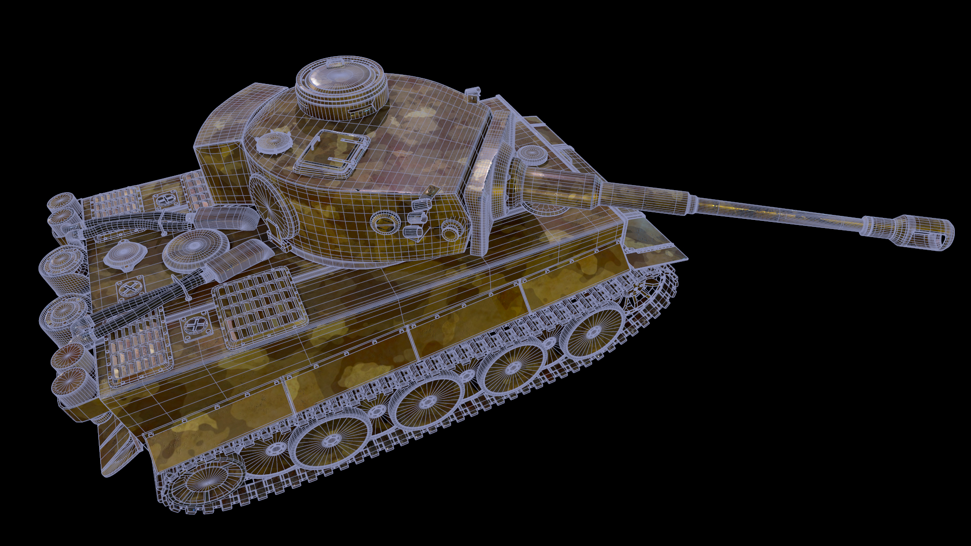 टैंक टाइगर 1 3d max Other में प्रस्तुत छवि