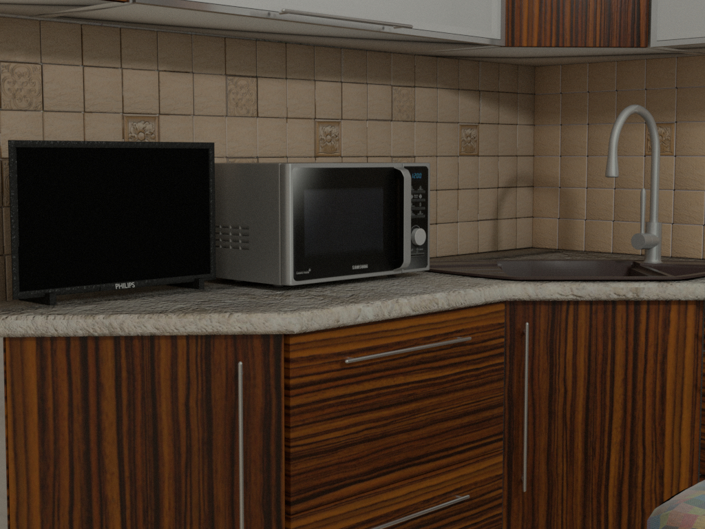 रसोई "ZEZ" Blender cycles render में प्रस्तुत छवि