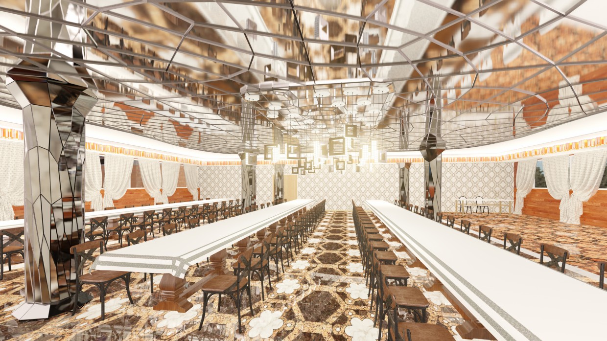 imagen de El Interior de la sala de banquetes en Blender Other