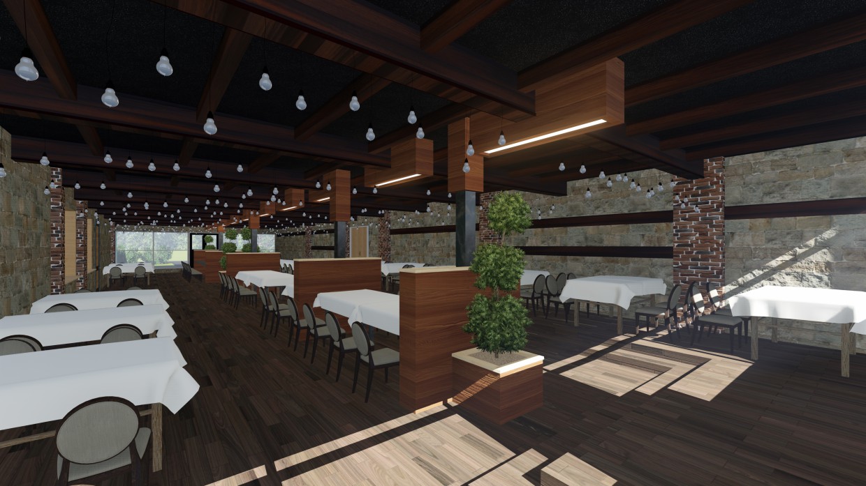 The Interior of the dining room The Interior of the dining room in Blender Other image