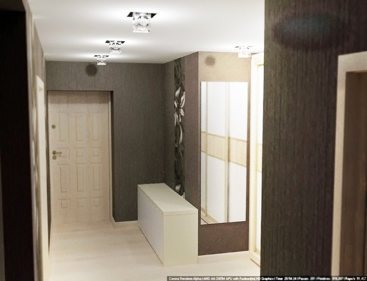 Прихожая Прихожая в 3d max corona render изображение