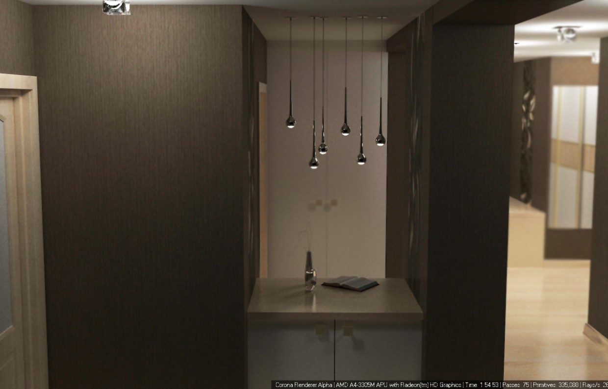 Прихожая Прихожая в 3d max corona render изображение