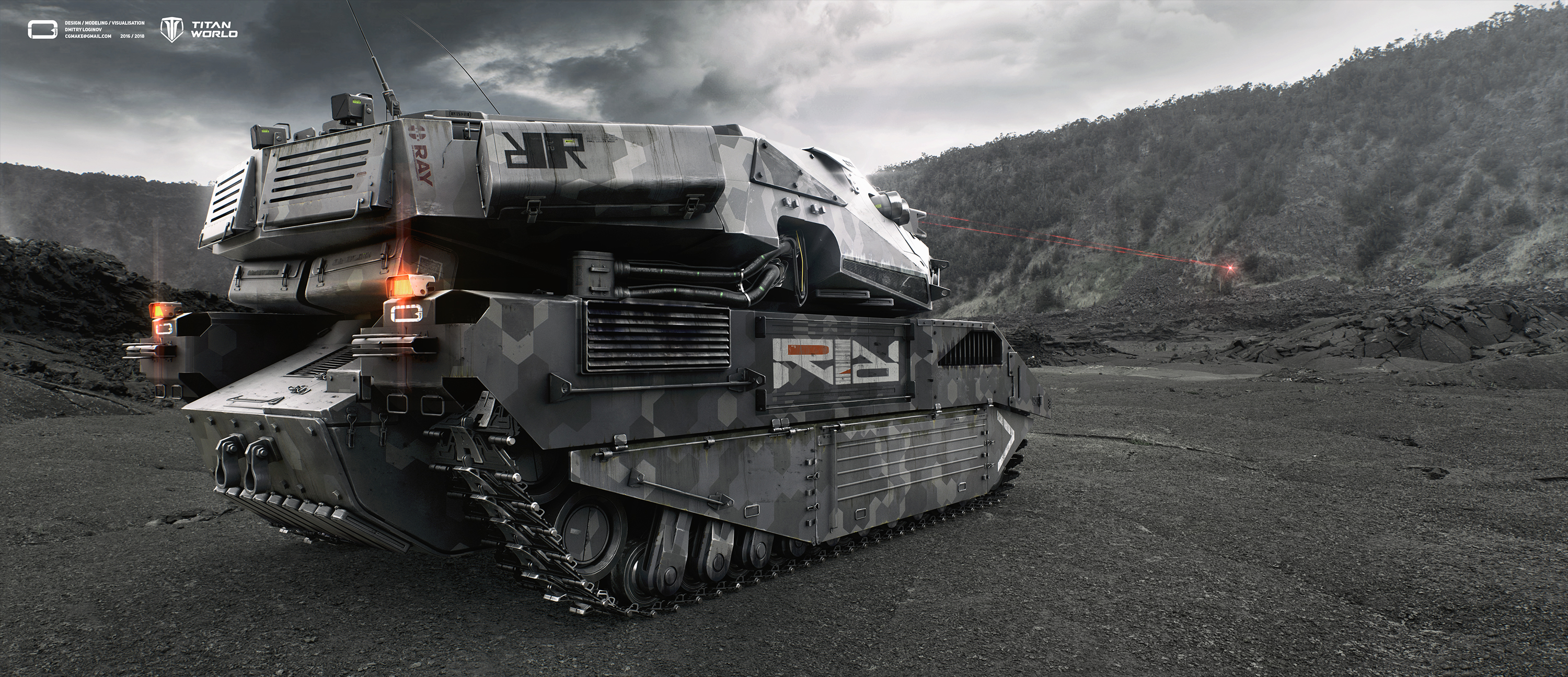 SIEGE TANK in 3d max vray 3.0 image