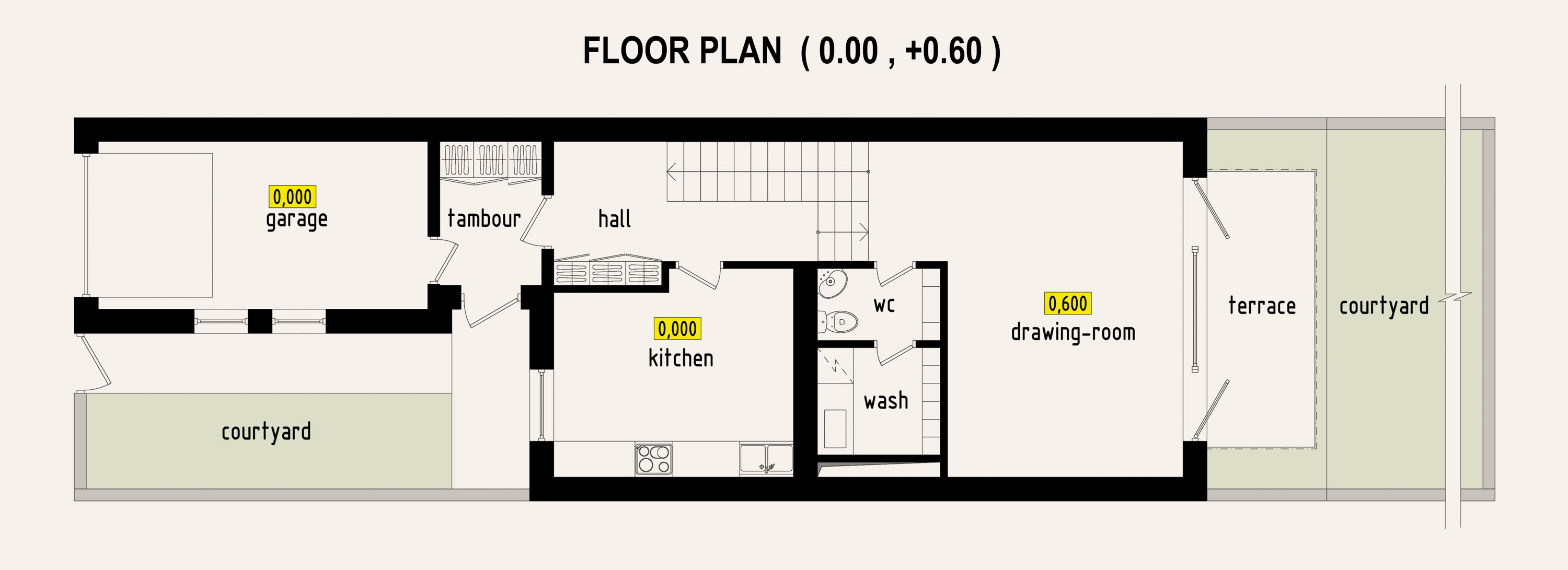 Options de conception pour les maisons en rangée. Partie I. dans 3d max corona render image