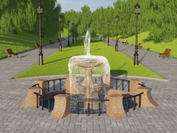 Fontaine dans le parc